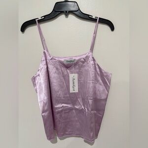Aamaikast Soft Lilac Satin Camisole 2 piece set size medium